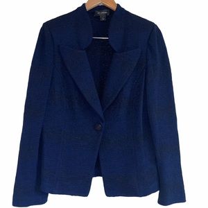 ST. JOHN NAVY BLUE TWEED JACKET